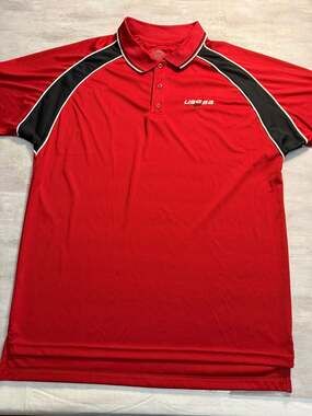 Boombah USSSA Red Softball Umpire Performance Polo Shirt